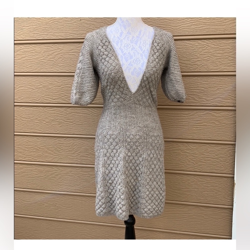 Rebecca Taylor V Neck Sweater Dress